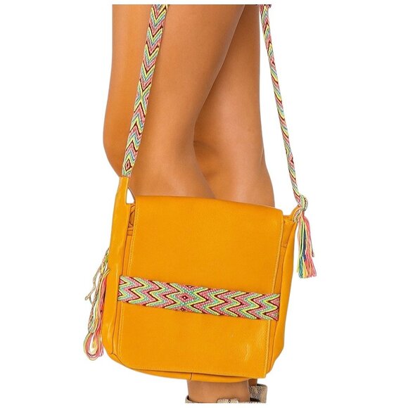 Arte Kun Columbia Satchel Crossbody Bag Brown O/S NWT